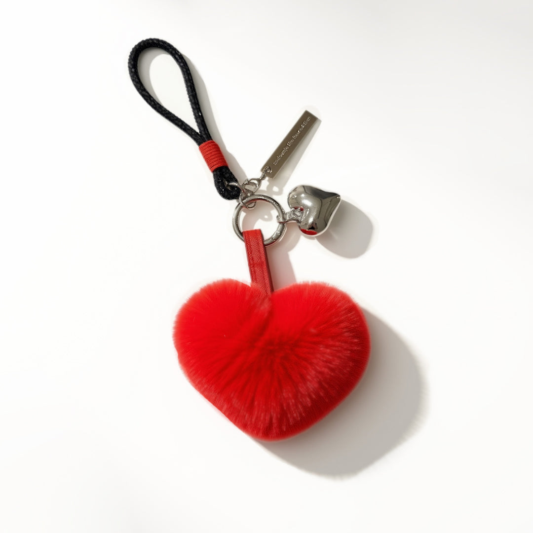 'Pomme de Cœur' Fur Bag Charm