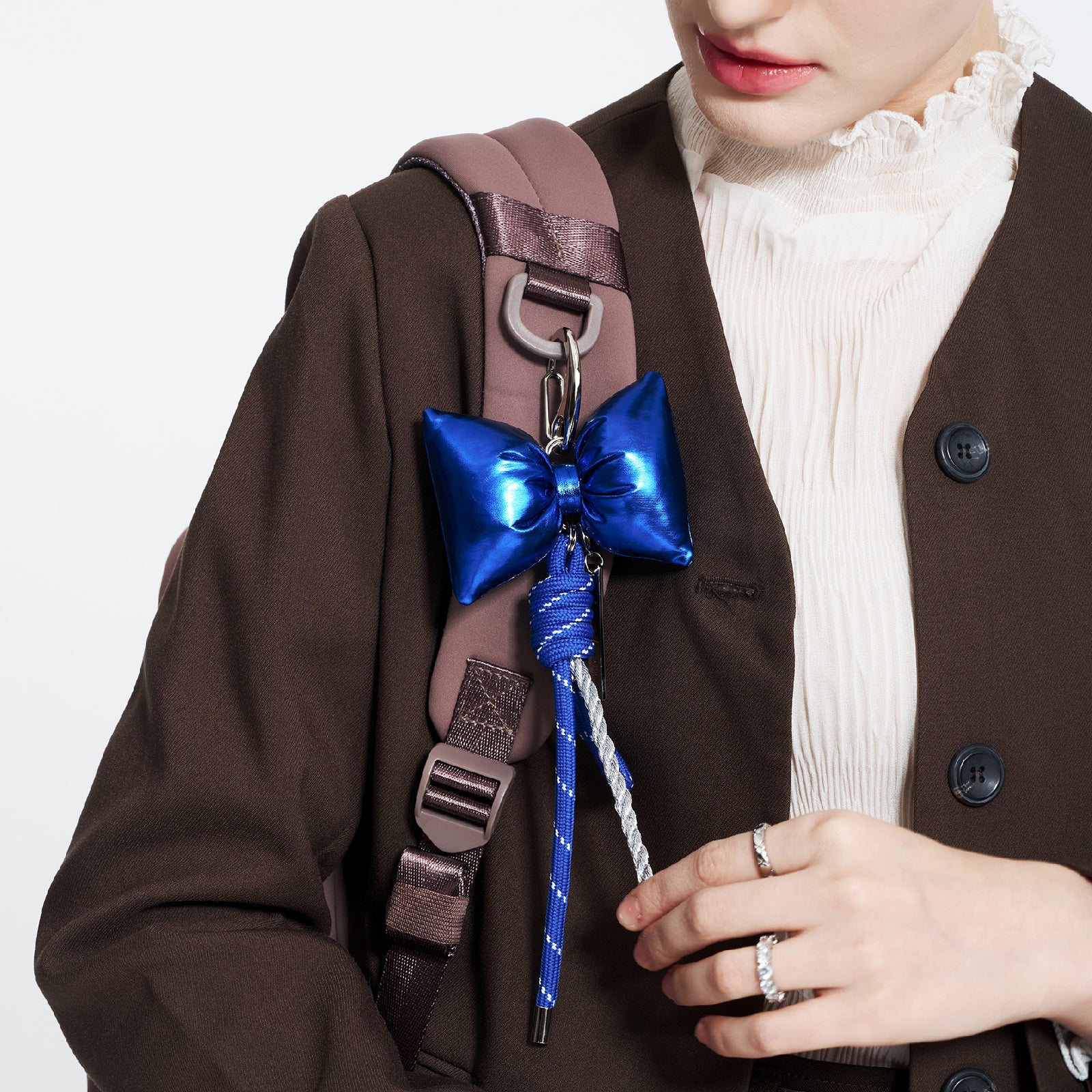 'Seoul' bag charm in Blue