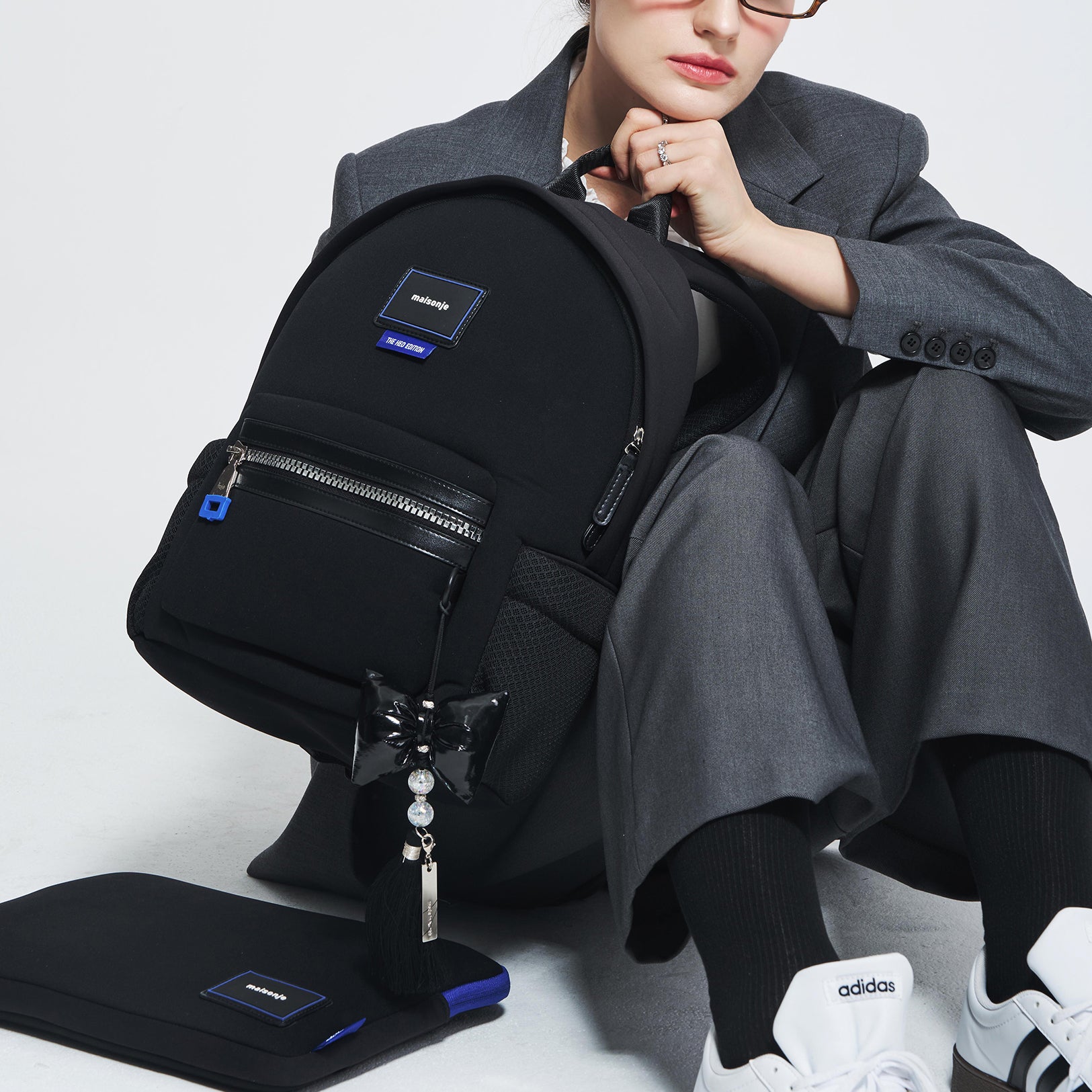 'Seoul' bag charm in Black