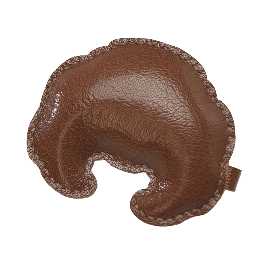 CHARM DE SAC CROISSANT EN CUIR FAIT MAIN